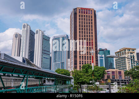 KUALA LUMPUR, Malaysia - 22. Juli: Ansicht des Sheraton Hotel und die Innenstadt von städtischen Gebäude am 22. Juli 2018 in Kuala Lumpur Stockfoto