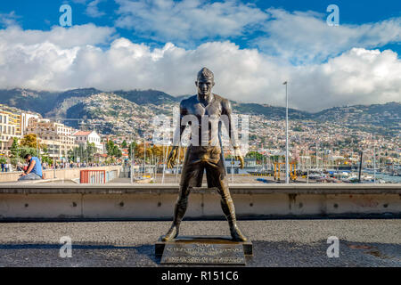 Statue, Museum CR 7, Av. Sa Carneiro, Funchal, Madeira, Portugal Stockfoto