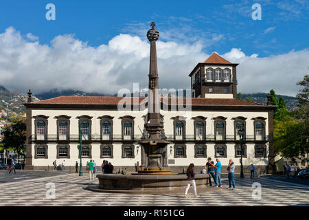 Rathaus, Praça do Municipio, Funchal, Madeira, Portugal Stockfoto