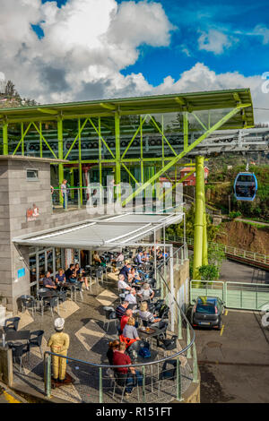 Bergstation, Monte-Seilbahn, Funchal, Madeira, Portugal Stockfoto