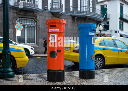 Briefkasten, Funchal, Madeira, Portugal Stockfoto