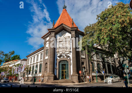 Banco de Portugal, Av. Arriaga, Altstadt, Funchal, Madeira, Portugal Stockfoto