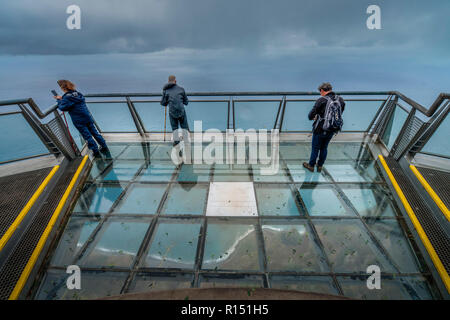 Aussichtspunkt Cabo Girao, Camara de Lobos, Madeira, Portugal Stockfoto