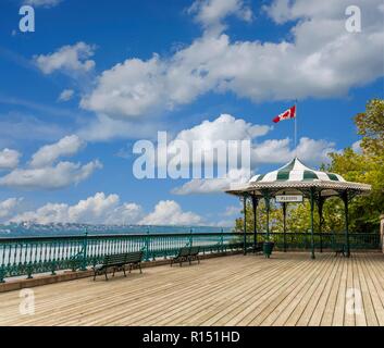 Pavillon auf der Promenade in Quebec City, Quebec, Kanada Stockfoto