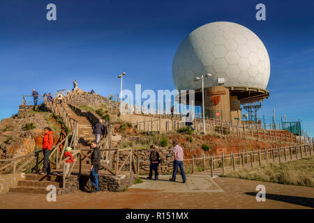 Gipfel, Pico Do Arieiro, Madeira, Portugal Stockfoto