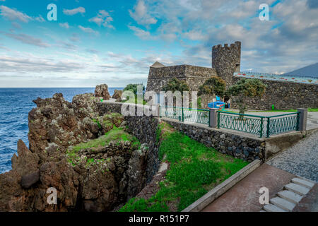 Fort Sao Joao Baptista, Porto Moniz, Madeira, Portugal Stockfoto