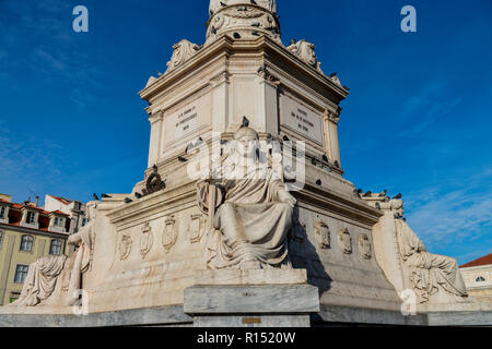 Wandregal, Rossio-Platz, Altstadt, Lissabon, Portugal Stockfoto