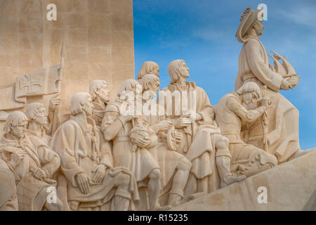 Denkmal der Entdeckungen Padrao dos Descobrimentos, Belem, Lissabon, Portugal Stockfoto