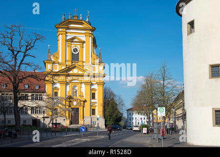 Kirche, Main, Kitzingen, Unterfranken, Bayern, Deutschland Stockfoto