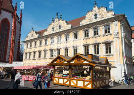 : Falkenhaus, Würzburg, Unterfranken, Bayern, Deutschland Stockfoto