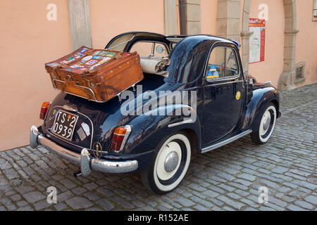 Fiat Topolino, 1948, Oldtimer, Volkach, Unterfranken, Bayern, Deutschland Stockfoto