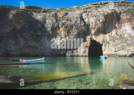 Binnenmeer in San Lawrenz, Gozo, Malta Stockfoto