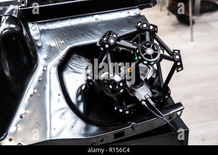 Roboterarm mit optischer 3D-KMG-Scanning System Stockfoto