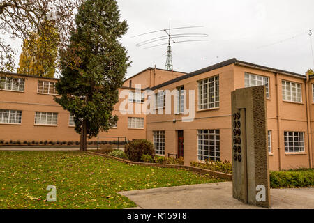Bletchley Park, Heimat des britischen Geheimdienstes, des Regierungsgesetzes und der Cypher School während des 2. Weltkriegs, Bletchley, Bucks, England Großbritannien Stockfoto