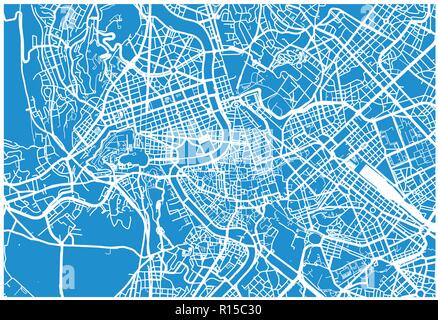 Urban vektor Stadtplan von Rom, Italien Stock Vektor