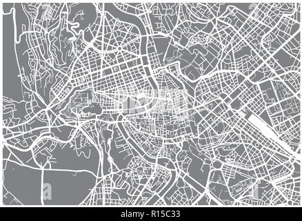 Urban vektor Stadtplan von Rom, Italien Stock Vektor
