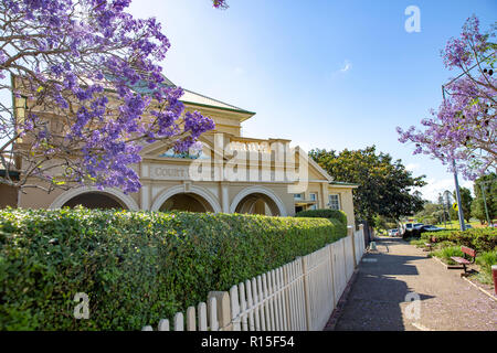 Kempsey Amtsgericht Haus Gebäude in der Stadt von Kempsey in regionalen New South Wales, Australien Stockfoto