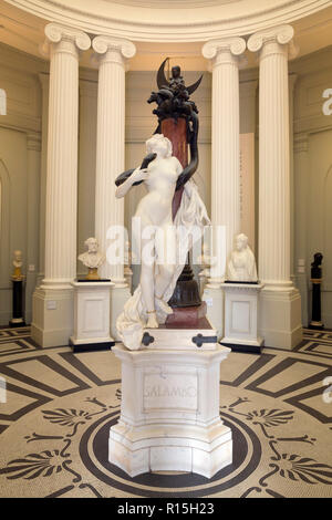 Salammbo, Bronze und Marmor Skulptur, Maurice Ferrary, 1899, Lady Hebel Art Gallery, Port Sunlight, Liverpool, England, UK, Europa Stockfoto