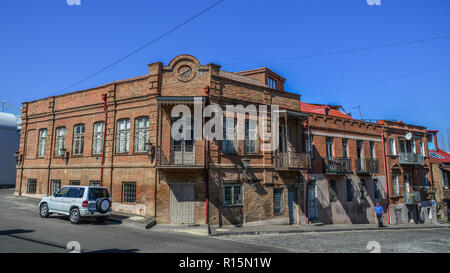 Tiflis, Georgien - 23.September 2018. Altstadt von Tiflis, Georgien. Tiflis ist die Georgia alte und lebendige Hauptstadt. Stockfoto