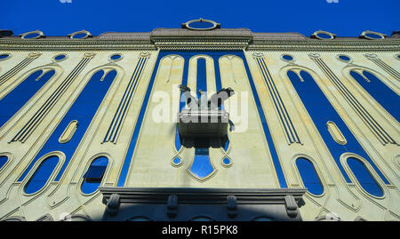 Tiflis, Georgien - 23.September 2018. Alte Gebäude in Downtown in Tiflis, Georgien. Tiflis ist die Georgia alte und lebendige Hauptstadt. Stockfoto