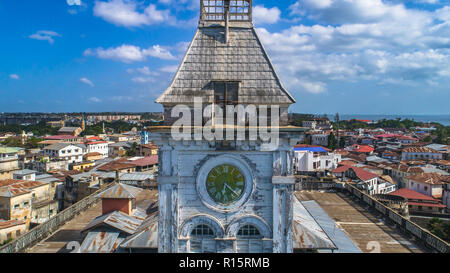 Antenne. Stone Town, Sansibar, Tansania. Stockfoto