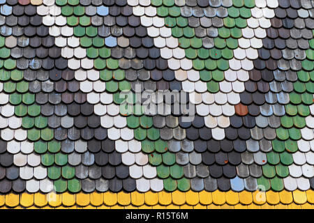 Fliesen des Stephansdom Domdaches, Wien, Österreich Stockfoto