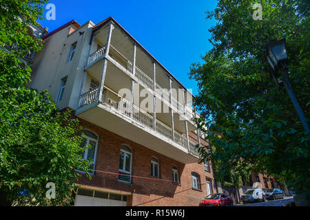 Tiflis, Georgien - 23.September 2018. Altstadt von Tiflis, Georgien. Tiflis ist die Georgia alte und lebendige Hauptstadt. Stockfoto