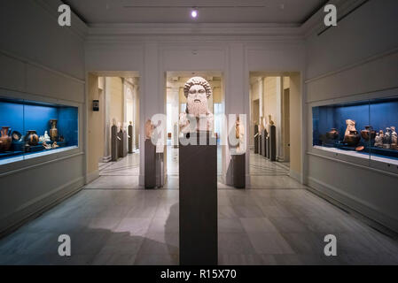 Athen. Griechenland. Innenraum des Benaki Museum der griechischen Kultur, 1 Koumbari Straße. Stockfoto