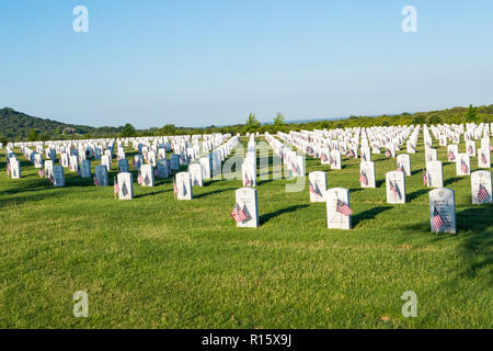 Central Texas State Veteran Friedhof in Killeen, Texas Stockfoto