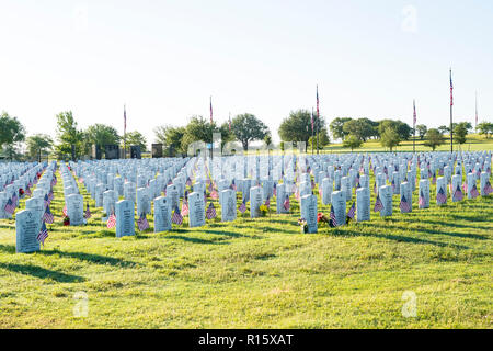 Central Texas State Veteran Friedhof in Killeen, Texas Stockfoto