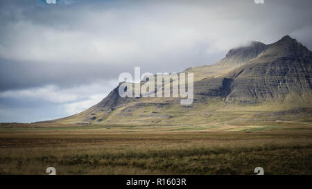 Lceland Bergblick Stockfoto