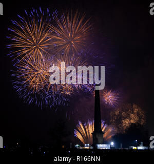 Glasgow Green Fire Works Stockfoto