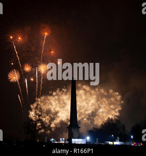 Glasgow Green Fire Works Stockfoto
