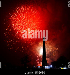 Glasgow Green Fire Works Stockfoto