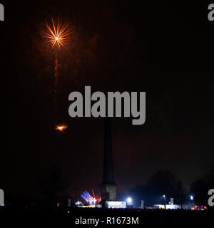 Glasgow Green Fire Works Stockfoto