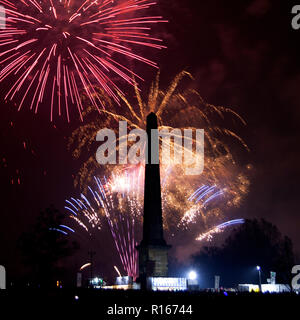 Glasgow Green Fire Works Stockfoto