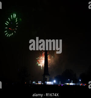 Glasgow Green Fire Works Stockfoto