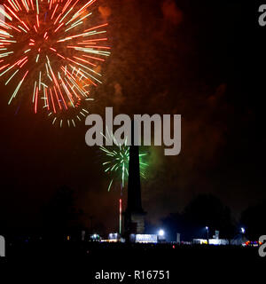 Glasgow Green Fire Works Stockfoto