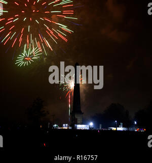 Glasgow Green Fire Works Stockfoto