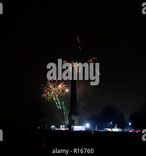 Glasgow Green Fire Works Stockfoto
