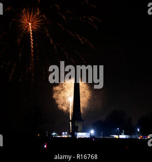 Glasgow Green Fire Works Stockfoto