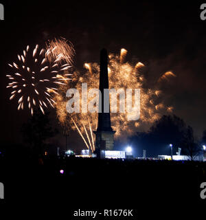 Glasgow Green Fire Works Stockfoto