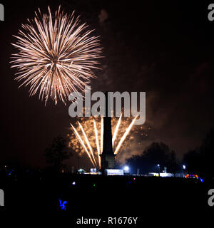 Glasgow Green Fire Works Stockfoto