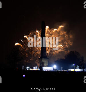 Glasgow Green Fire Works Stockfoto