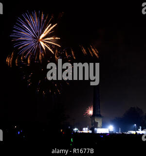 Glasgow Green Fire Works Stockfoto