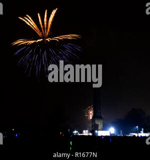 Glasgow Green Fire Works Stockfoto