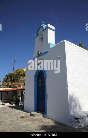 Kea Insel Griechenland Otzias Agios Irini Saint Sozon Kirche Stockfoto