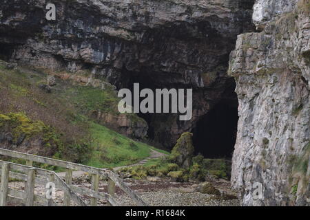 Höhlen Smoo Höhle durness Schottland Strände Stockfoto