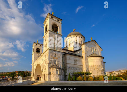 Serbisch-orthodoxe Kathedrale der Auferstehung, Saborni Hram Hristovog Vaskrsenja, Podgorica, Montenegro Stockfoto