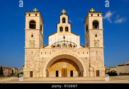 Serbisch-orthodoxe Kathedrale der Auferstehung, Saborni Hram Hristovog Vaskrsenja, Podgorica, Montenegro Stockfoto